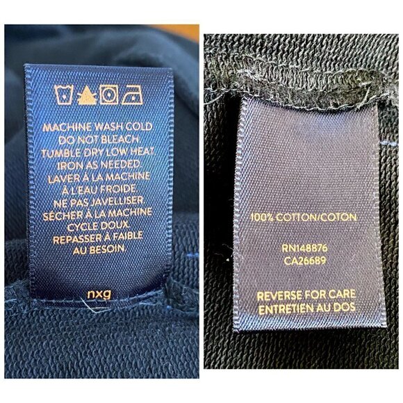 NWT GoodMan Brand Sweater French Terry Half Zip  Black Sweater size XL - Picture 9 of 9